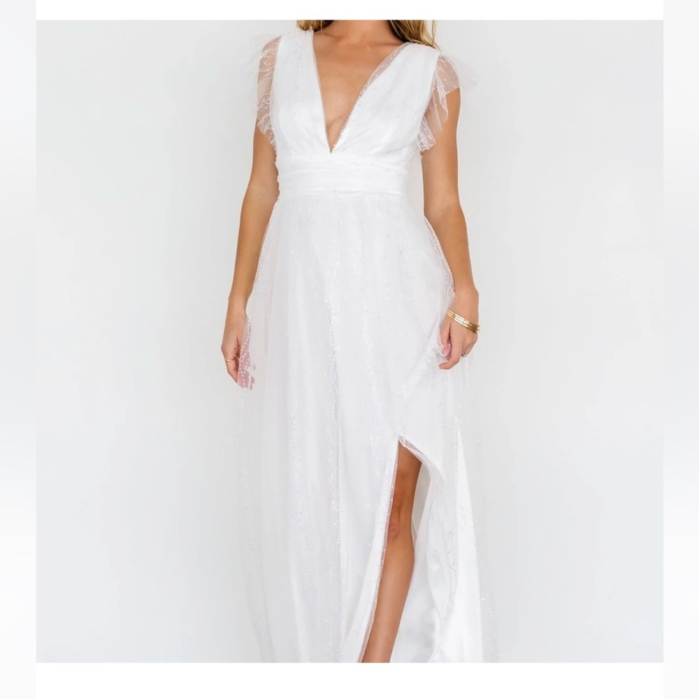NWT Baltic Born Annika Sequin Mesh Maxi Dress